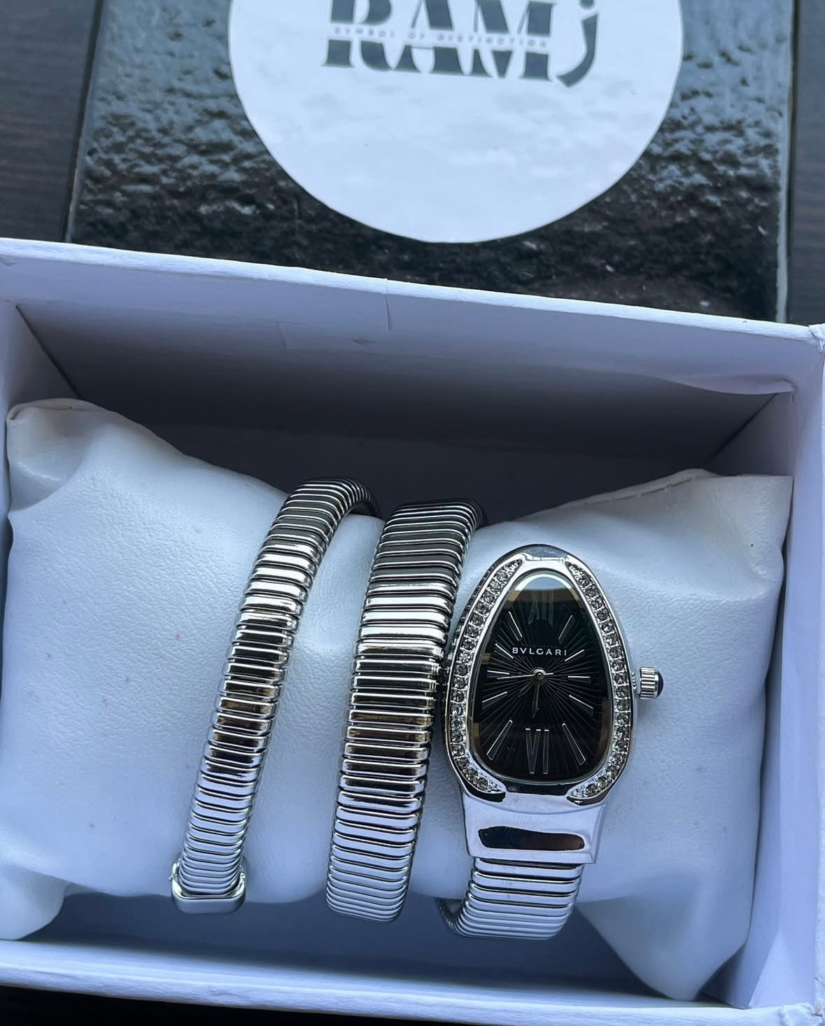 Bvlgari silver x black
