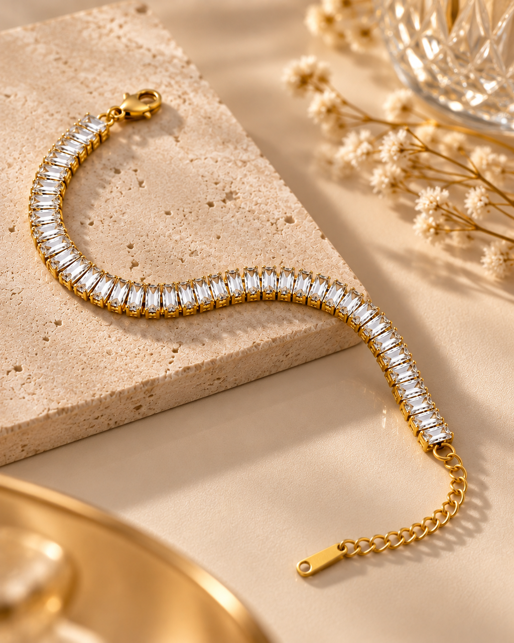 Tennis crystal line