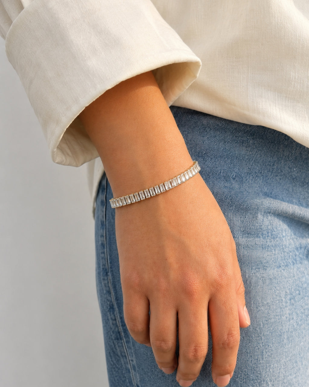 Tennis crystal line