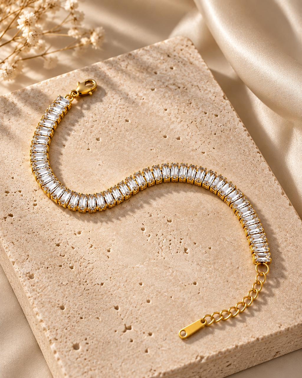 Tennis crystal line