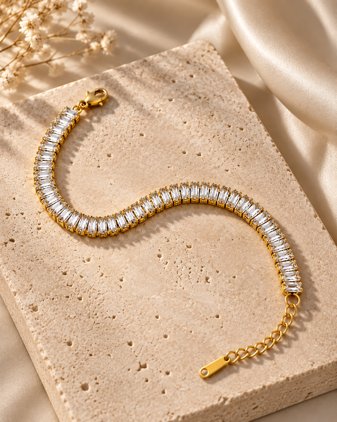 Tennis crystal line