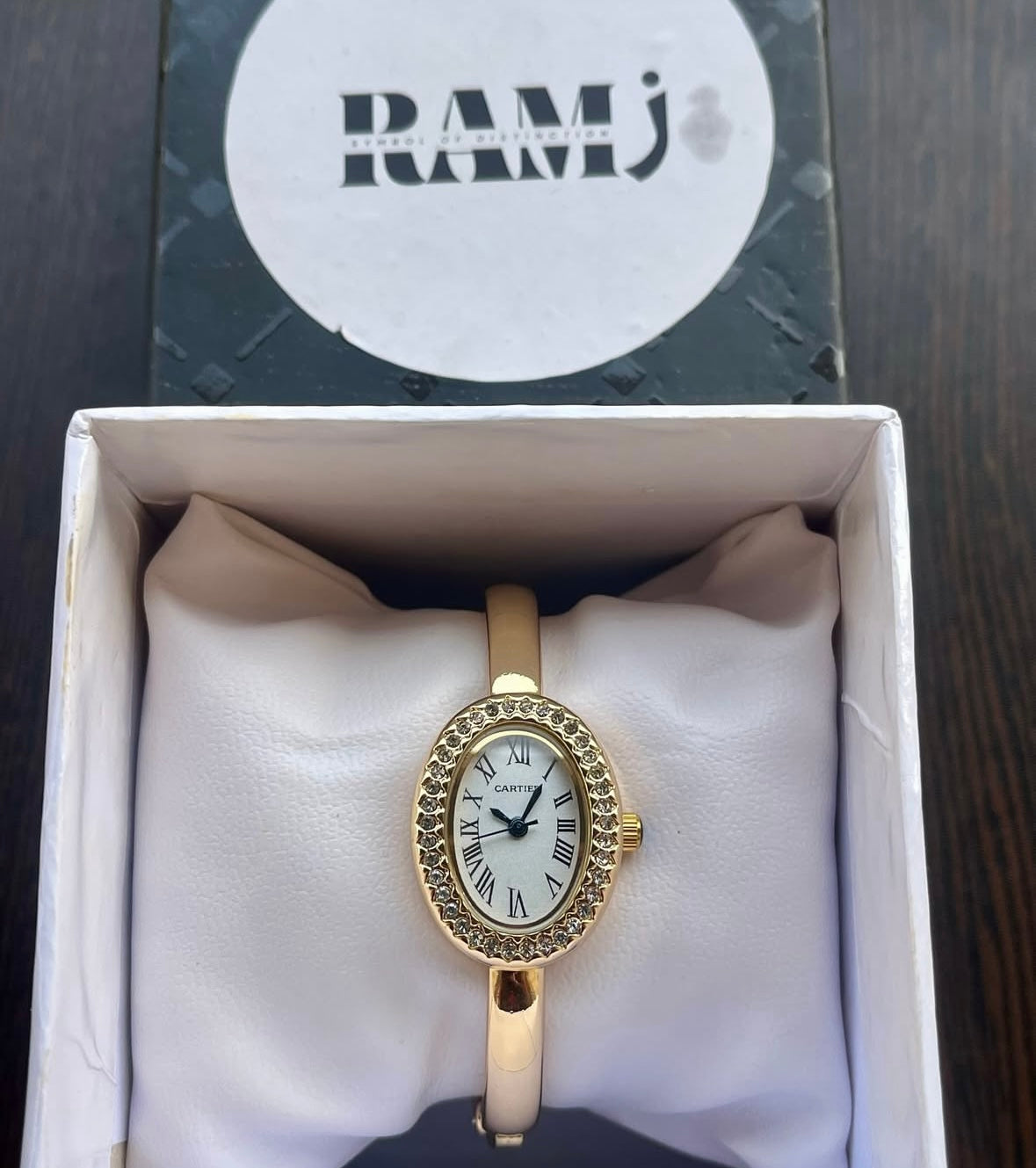 Cartier Watch Bracelet With Sparkles