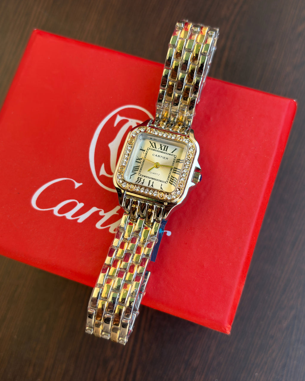 Cartier Gold x Silver With Sparkles