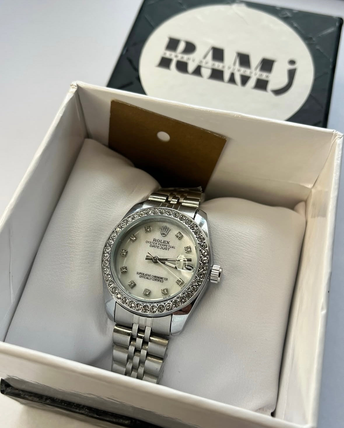 Rolex silver crystals