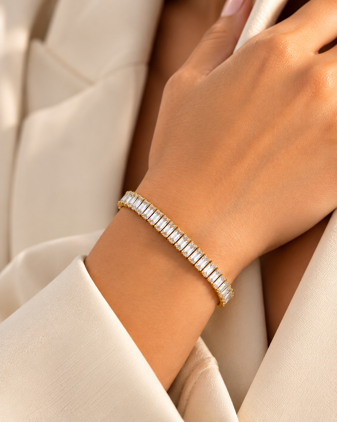 Tennis crystal line