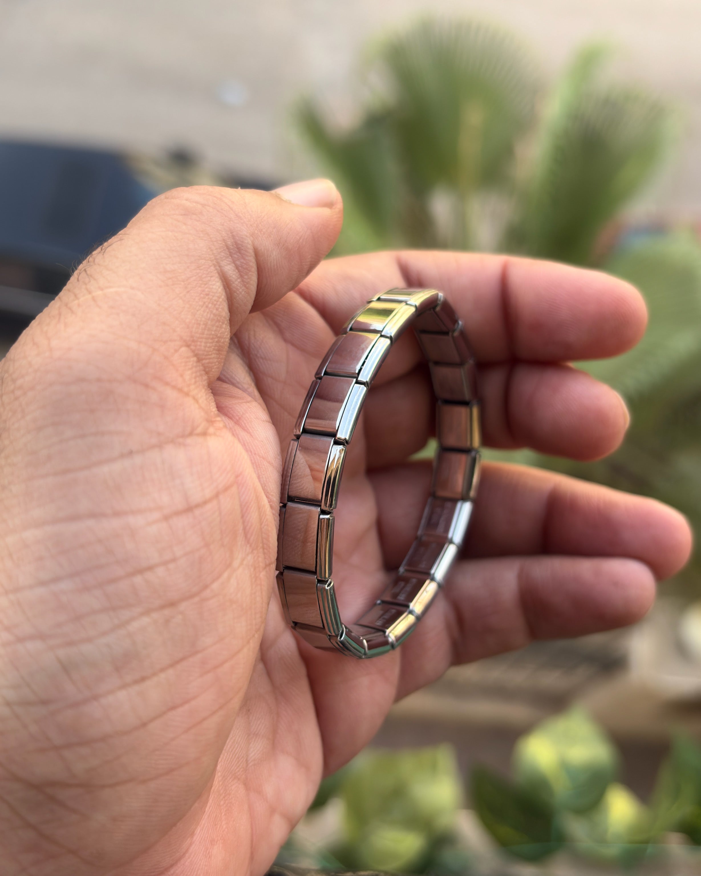 Gold and silver Italian bracelet