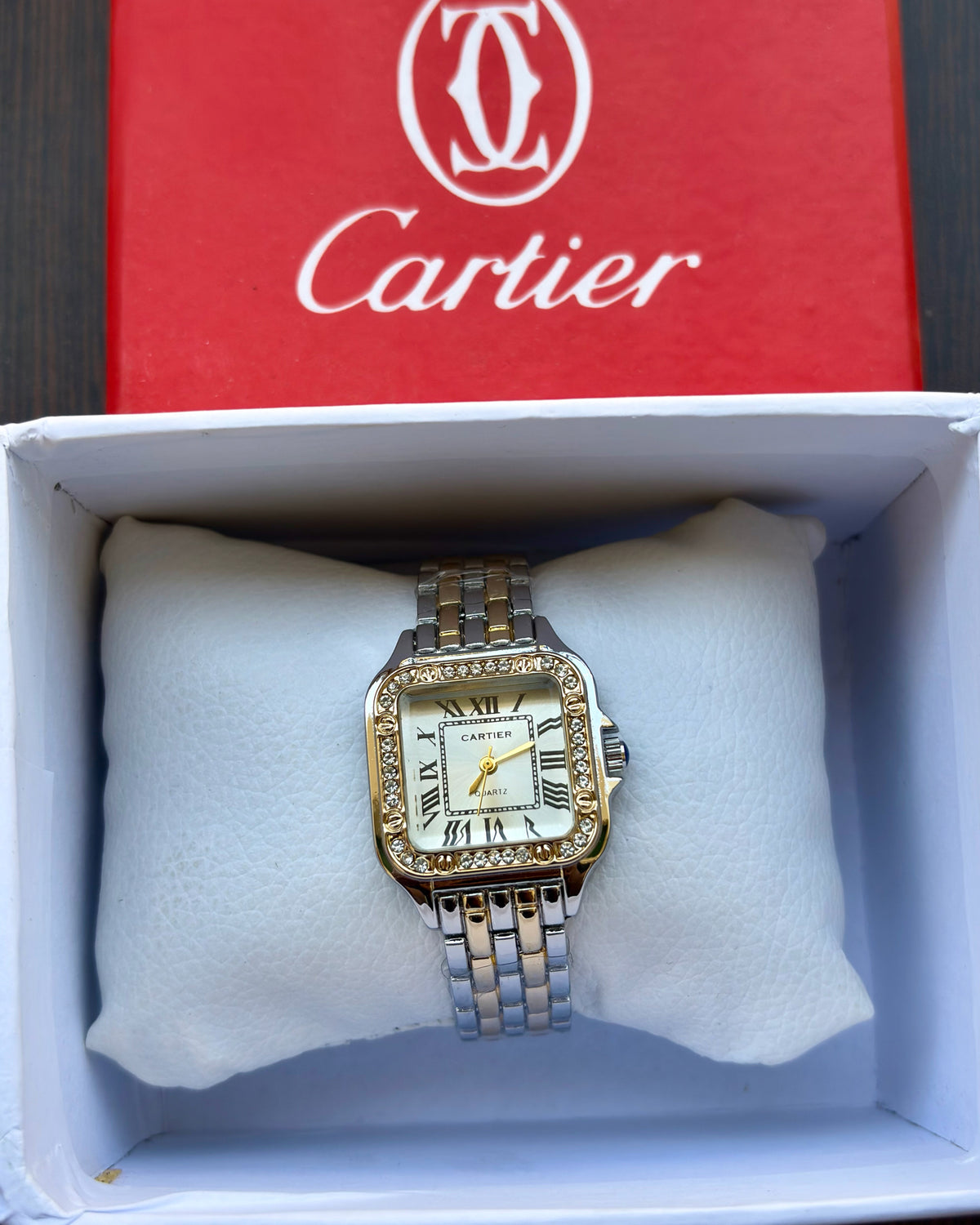 Cartier Gold x Silver With Sparkles