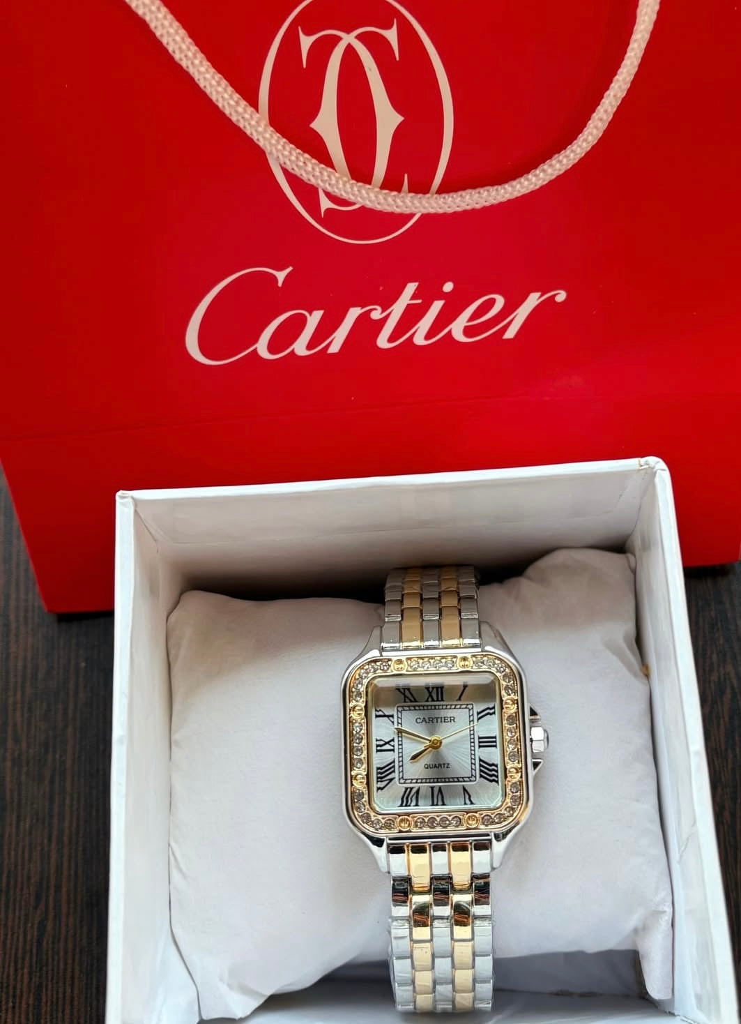 Cartier Gold x Silver With Sparkles