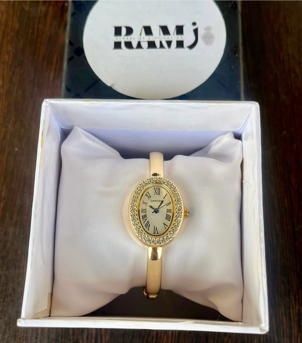 Cartier Watch Bracelet With Sparkles
