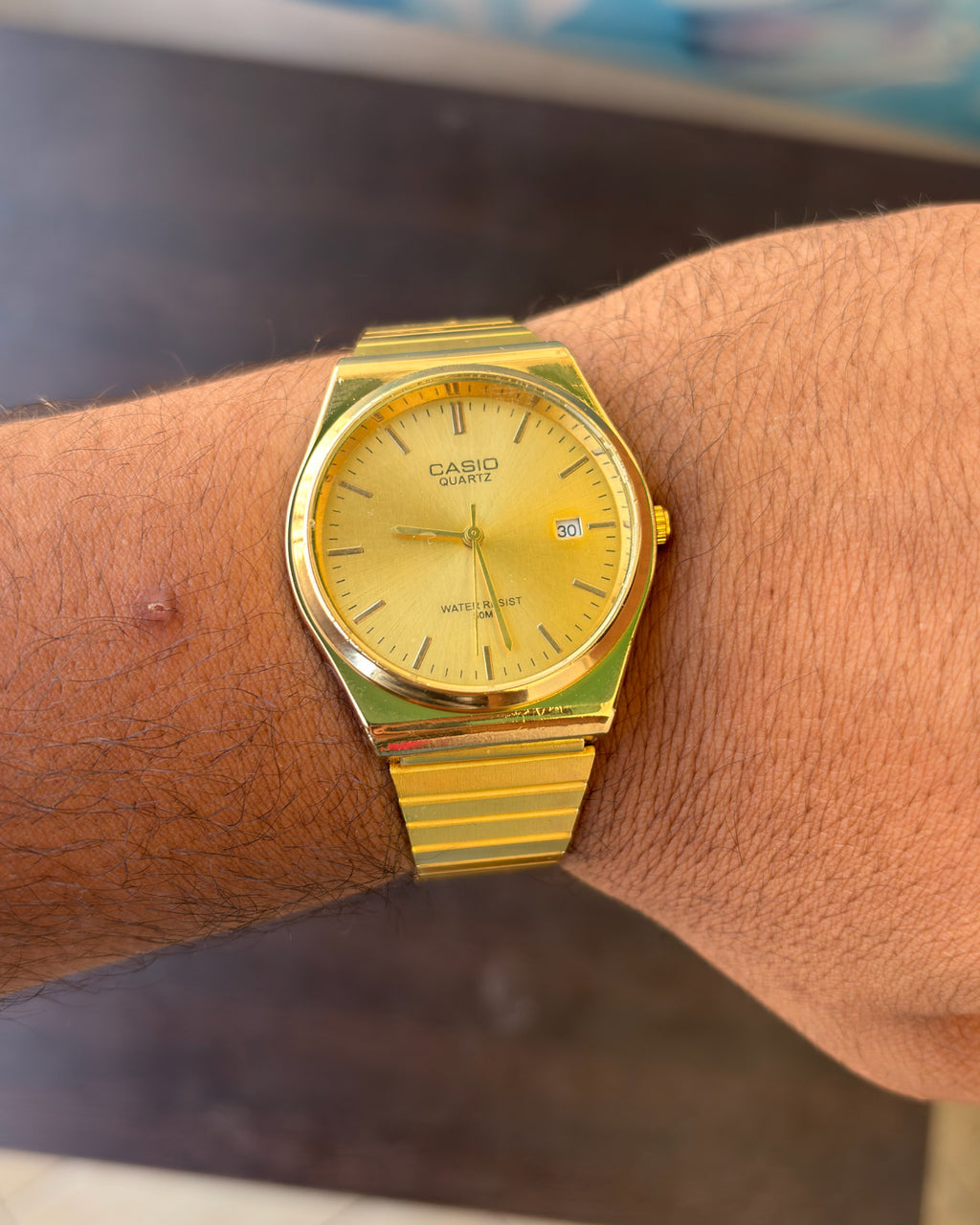 Men Gold casio