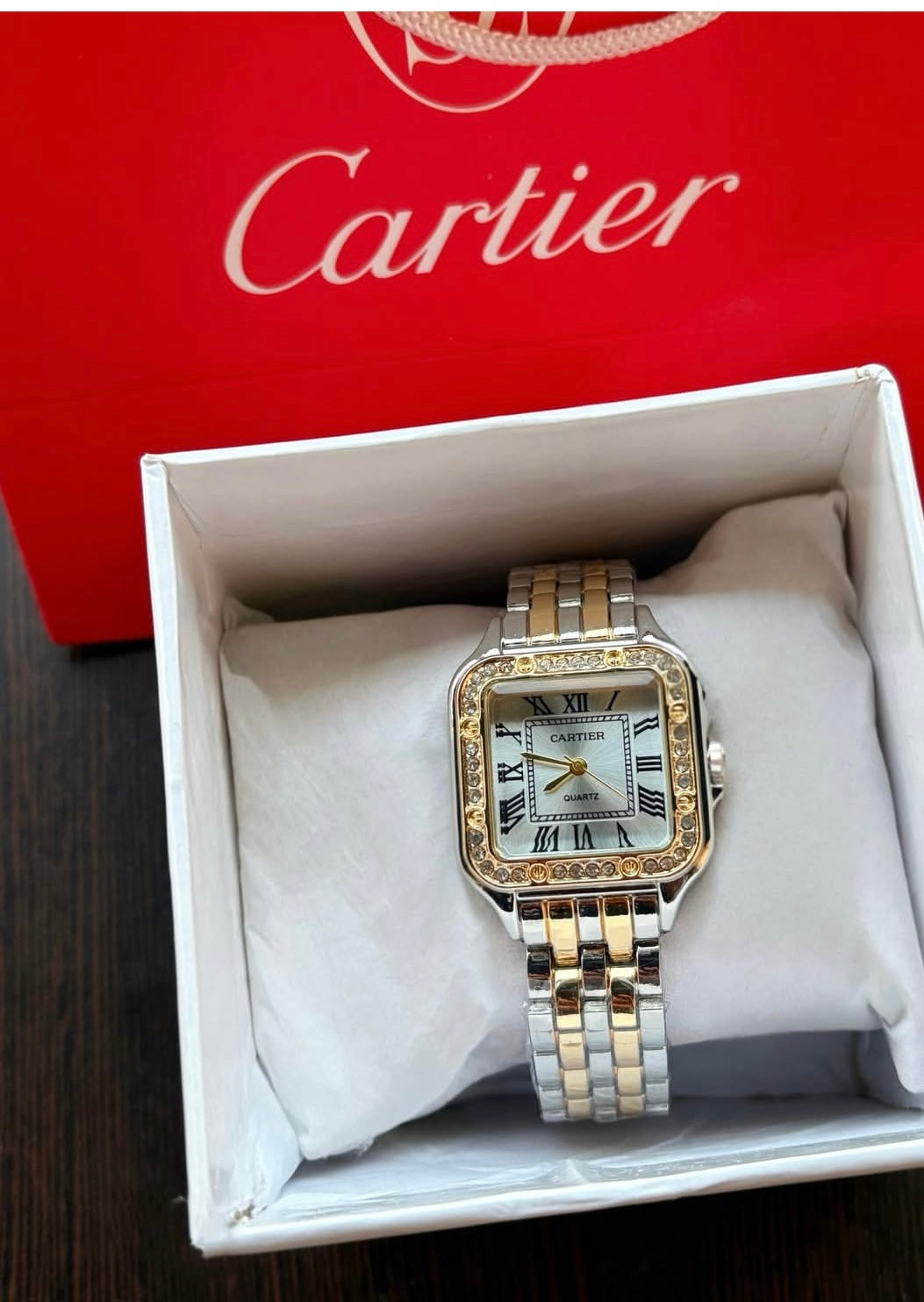 Cartier Gold x Silver With Sparkles