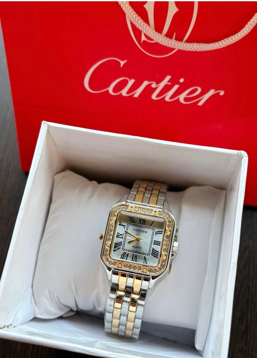 Cartier Gold x Silver With Sparkles