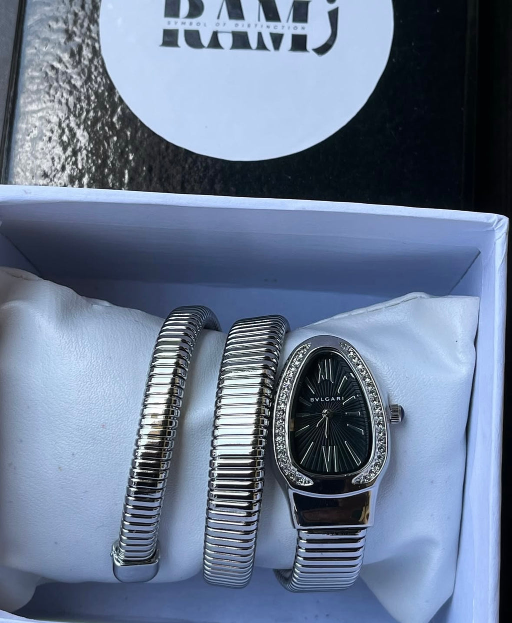 Bvlgari silver x black
