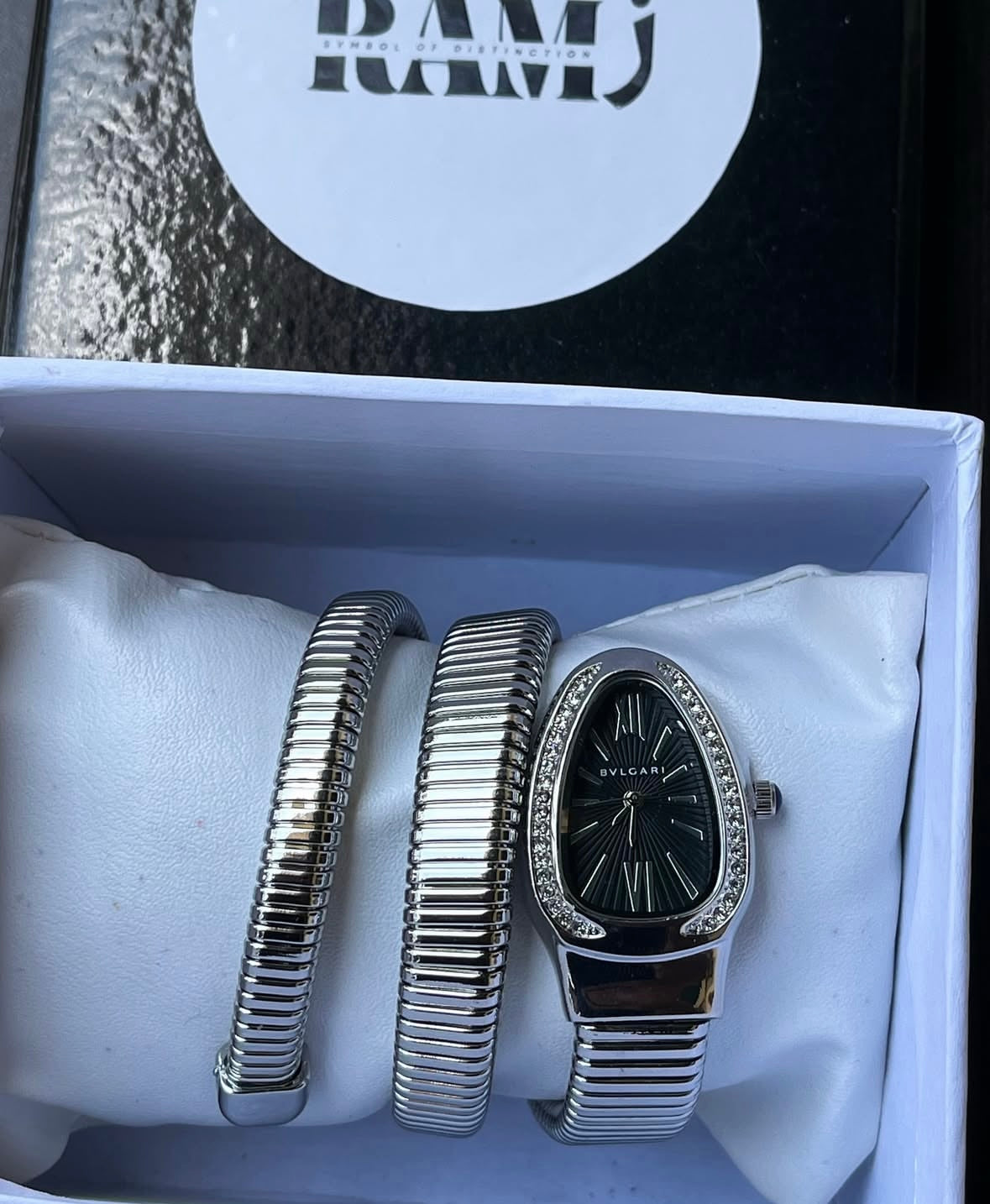 Bvlgari silver x black
