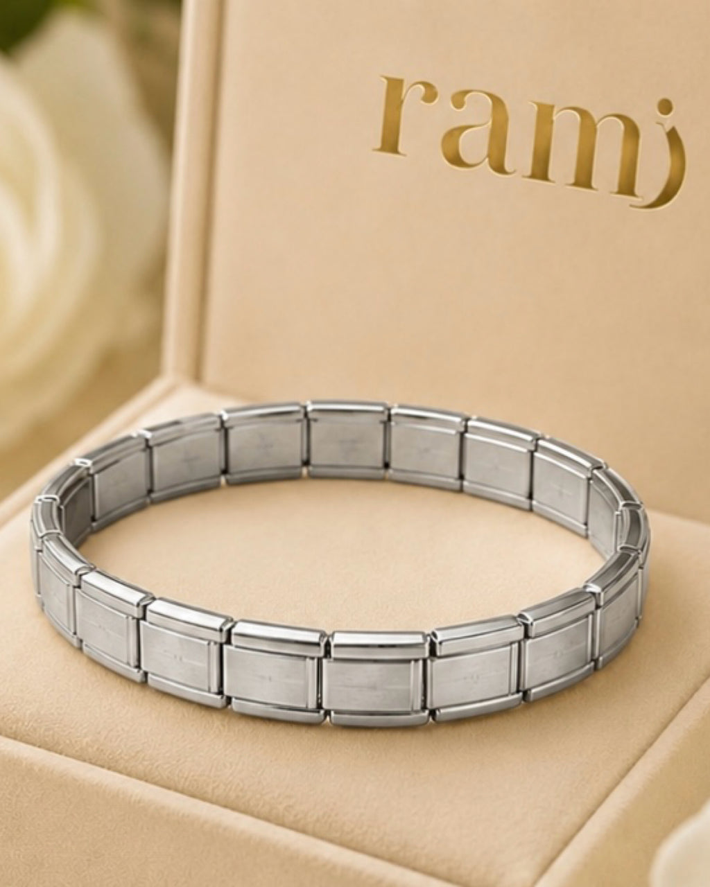Gold and silver Italian bracelet
