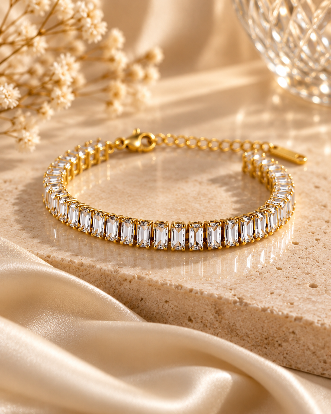 Tennis crystal line